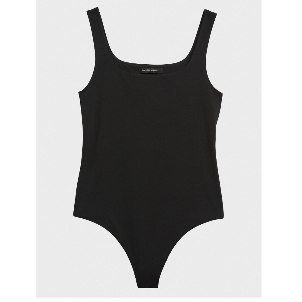 Scoop-Neck Thong Bodysuit